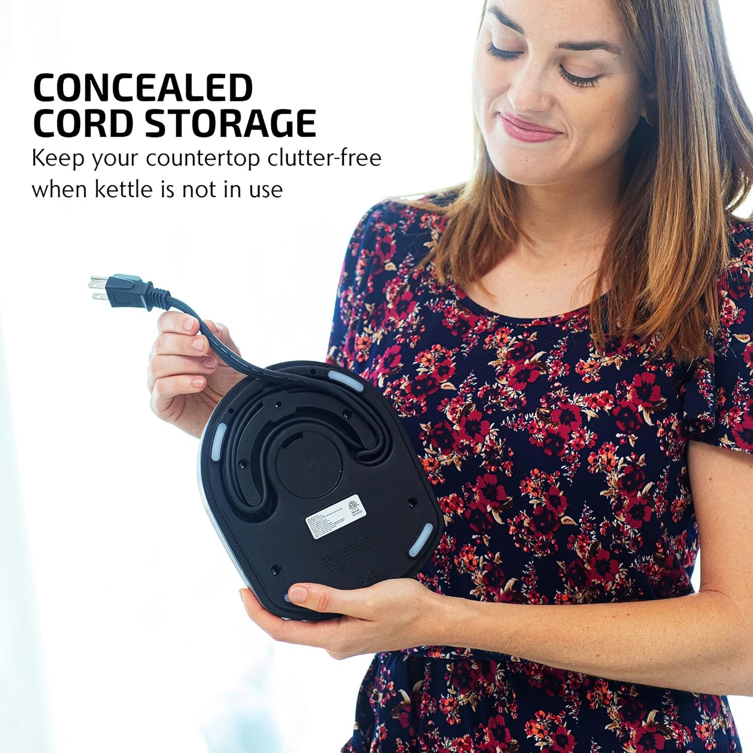 OVENTE Glass Electric Kettle Hot Water Boiler 1.7 Liter ProntoFill Tech Portable Kettle w/ Set Temperature Control, 1500W Keep Warm BPA Free w/ Stainless Steel Base  Tea Maker Infuser - Silver KG733S