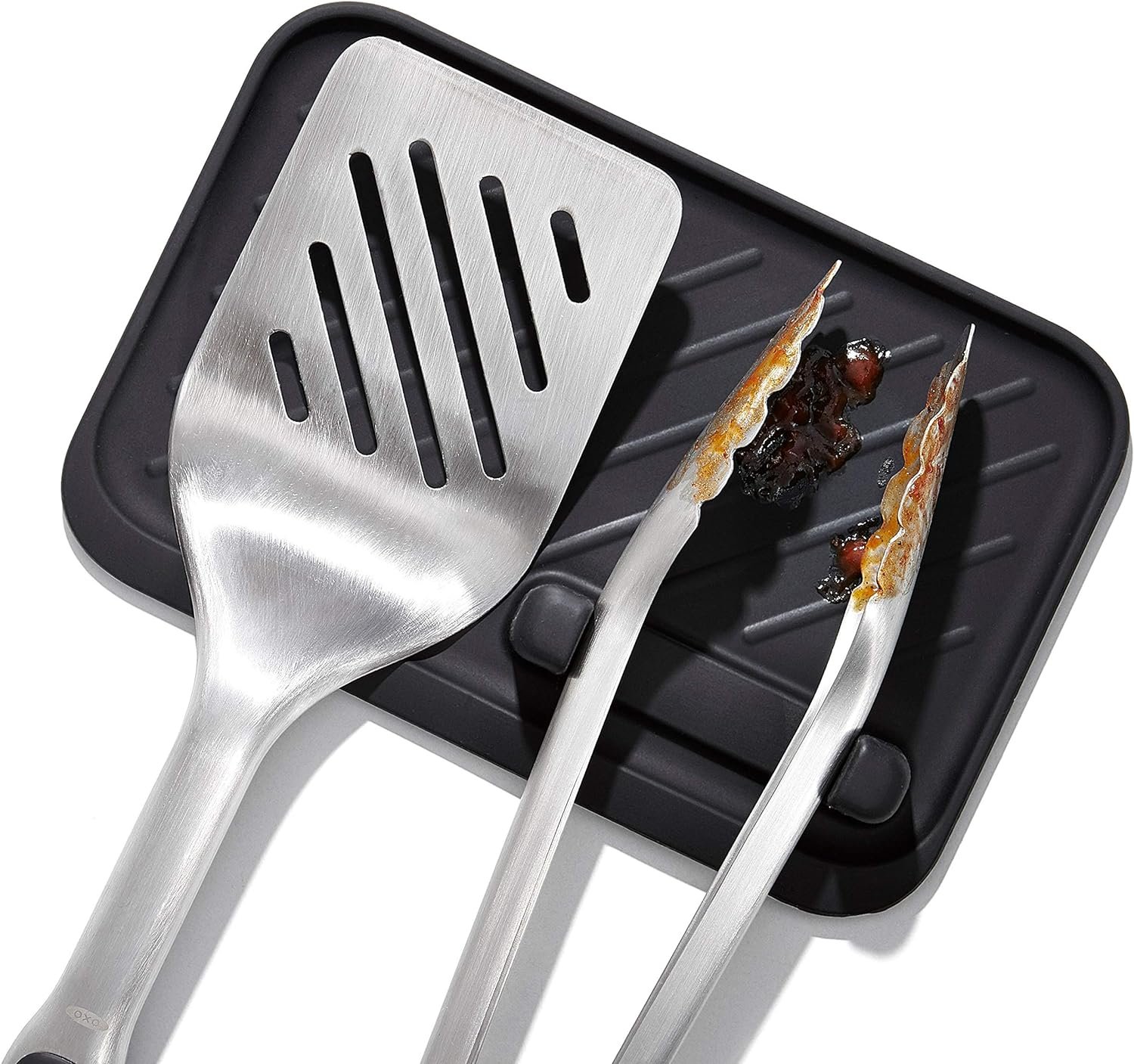 OXO Good Grips Grilling Tools, Tongs and Turner Set, Black