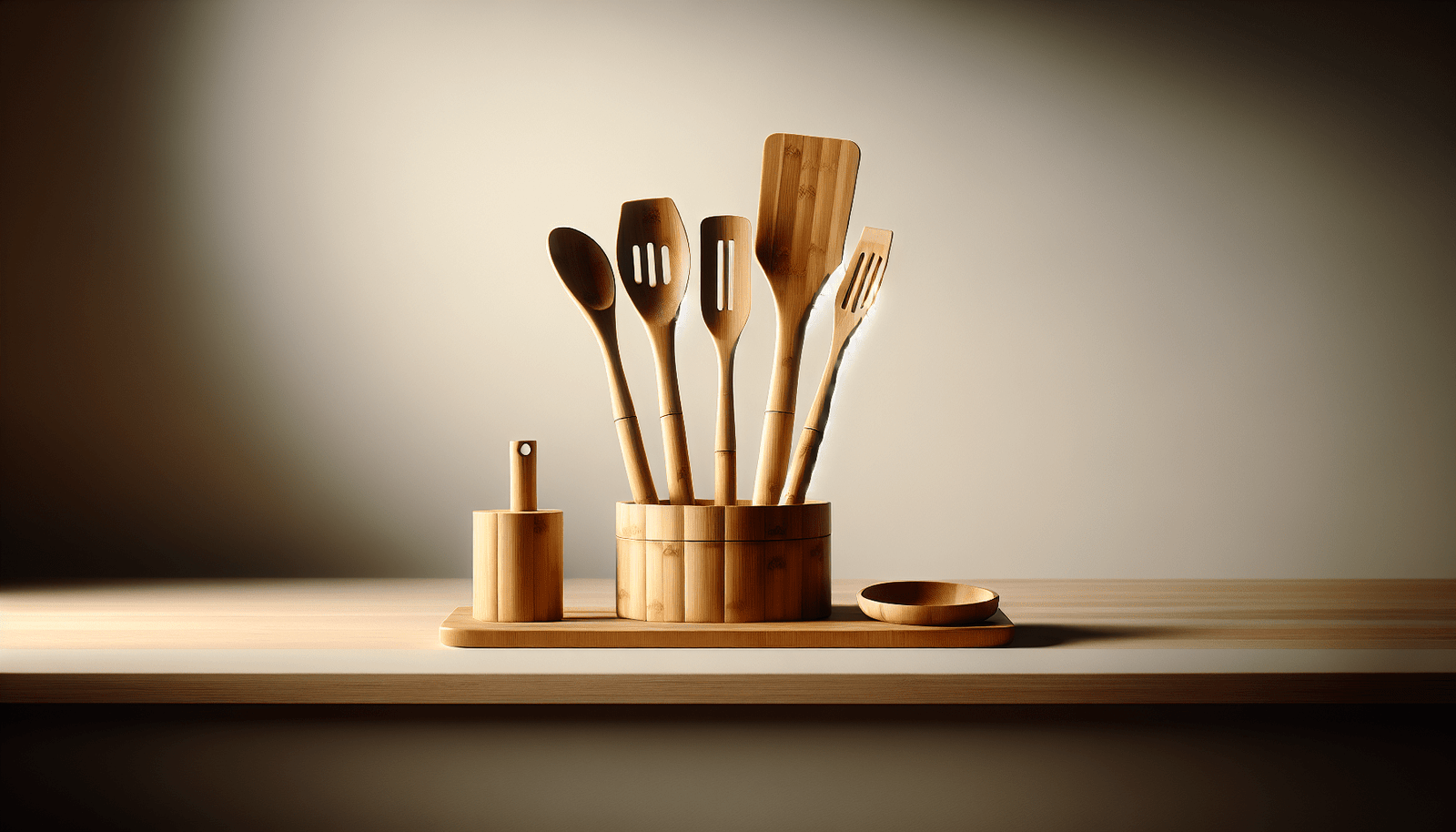 [Pack of 2] 6Pcs Cooking Utensil Bamboo Wooden Spoons Spatula Kitchen Cooking Tools Nonstick Wooden Cookware Kitchen Gadgets