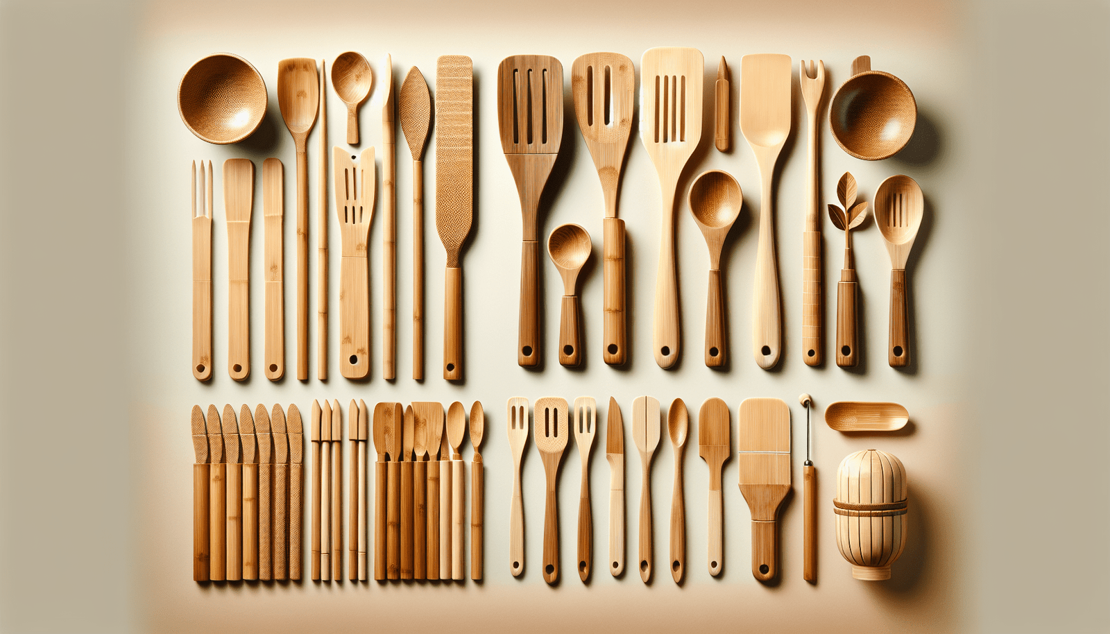 [Pack of 3] 6Pcs Cooking Utensil Bamboo Wooden Spoons Spatula Kitchen Cooking Tools Nonstick Wooden Cookware Kitchen Gadgets