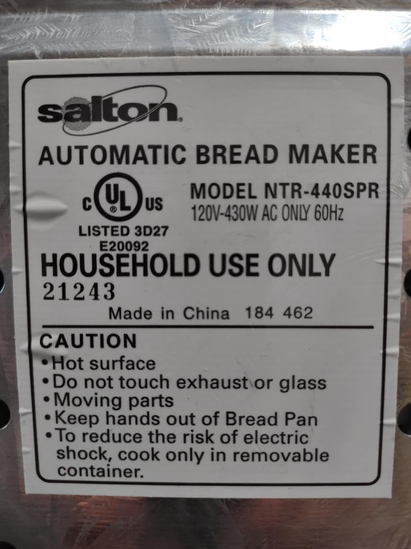 Paddle fits Salton Nutritionist Bread Maker Model NTR-440SPR Paddle fits Salton Nutritionist Bread Maker Model NTR-440SPR