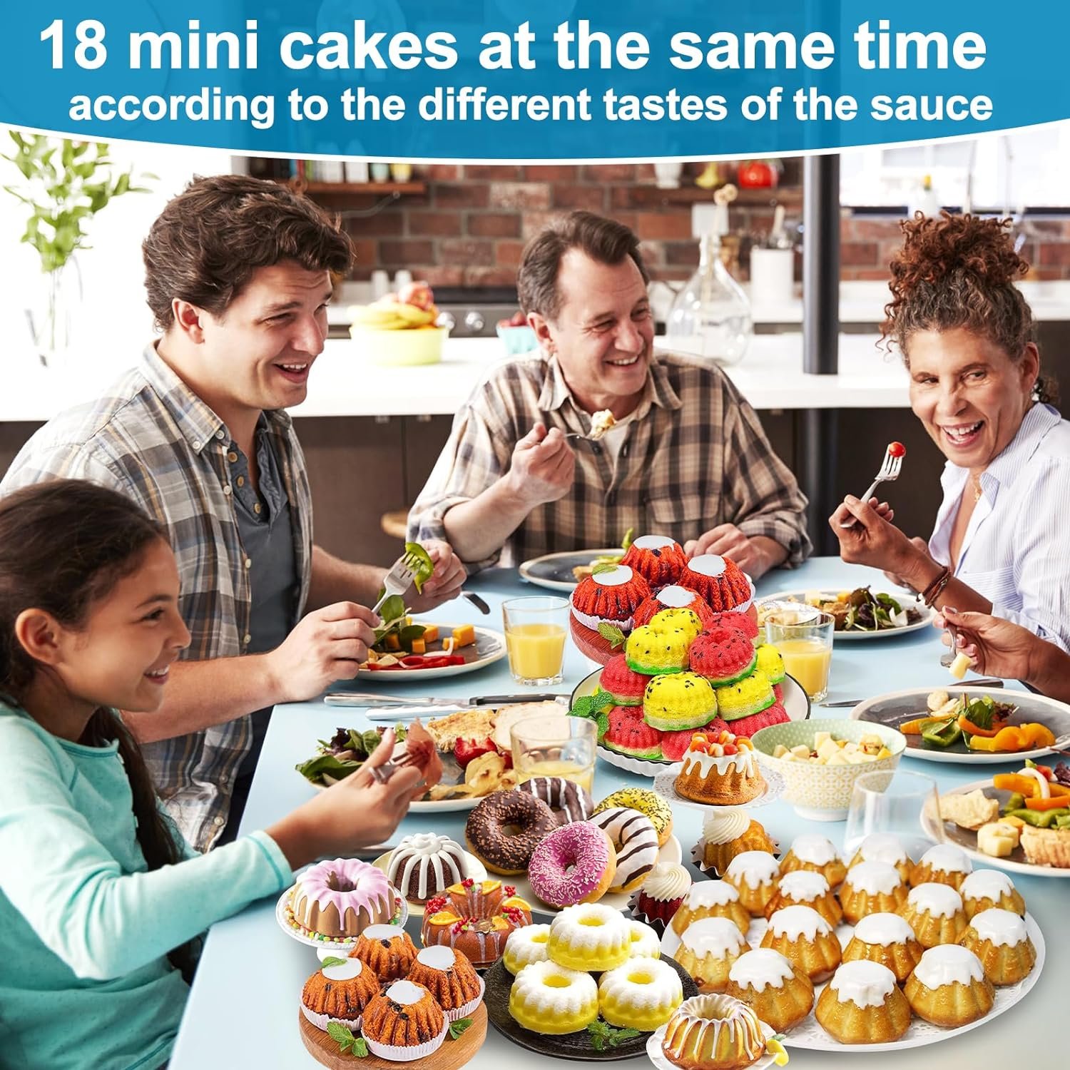 Palksky Mini Fluted Tube Pan Silicone 6-Cavity(3PCS), Multi-Cavity small Cake Baking Pan Palksky Mini Fluted Tube Pan Silicone 6-Cavity(3PCS), Multi-Cavity small Cake Baking Pan