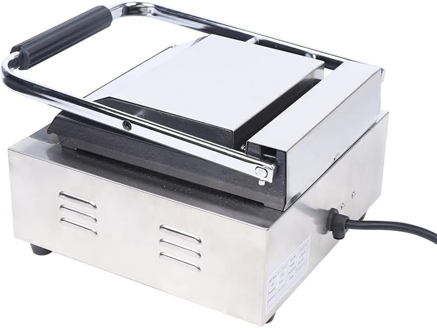 Panini Grill Press Sandwich Maker, 1.8kw Single Flat Plates Panini Press Sandwich Maker, Adjustment Temperature (122-572℉), Panini Press Grill Maker Toaster for Hamburgers Steaks Panini Grill Press Sandwich Maker, 1.8kw Single Flat Plates Panini Press Sandwich Maker, Adjustment Temperature (122-572℉), Panini Press Grill Maker Toaster for Hamburgers Steaks