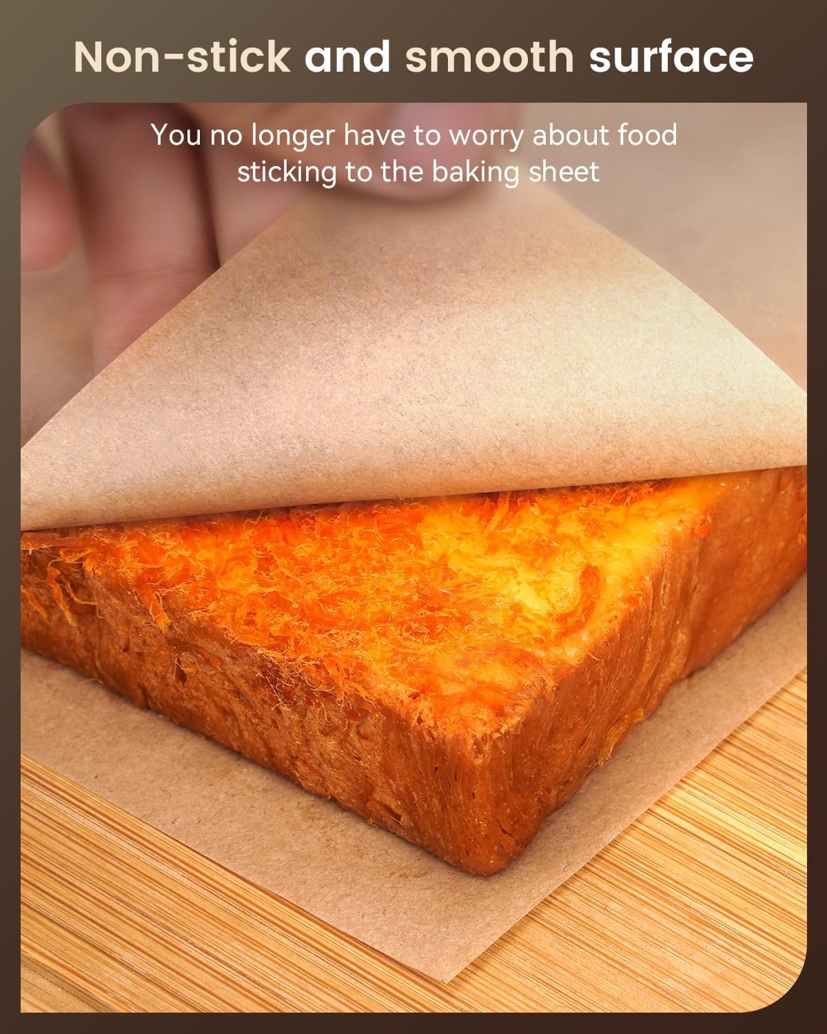 Parchment Paper Sheets, 9x13 In Non-Stick Precut Baking Parchment for Baking, Grilling, Air Fryer, Steaming, and More (Unbleached) - Quarter Sheet Size, Perfect for Bread, Cakes, Cookies, 120PCS