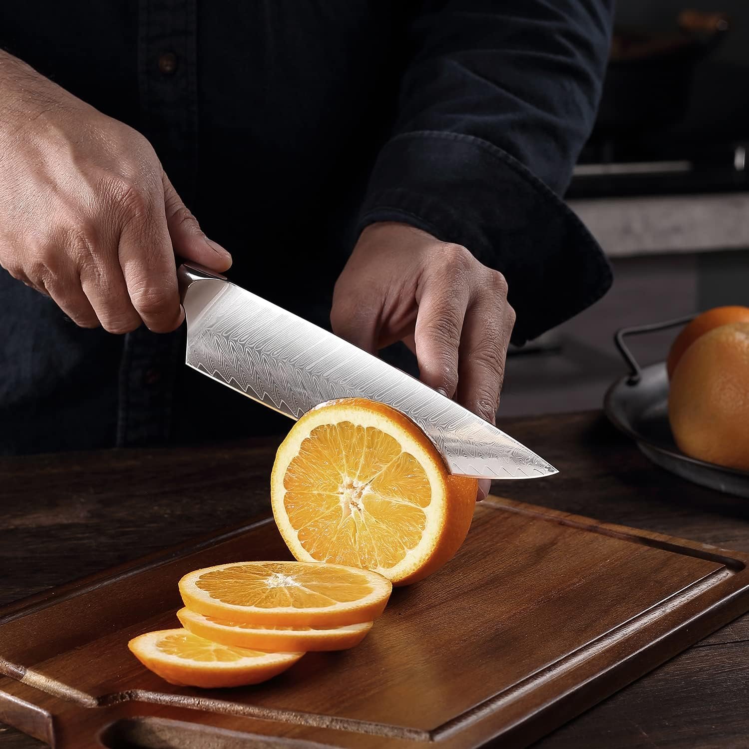 PAUDIN Chef Knife, 8 Inch High Carbon Stainless Steel Sharp Kitchen Knife with Ergonomic Handle, Gift Box for Family Restaurant PAUDIN Chef Knife, 8 Inch High Carbon Stainless Steel Sharp Kitchen Knife with Ergonomic Handle, Gift Box for Family Restaurant