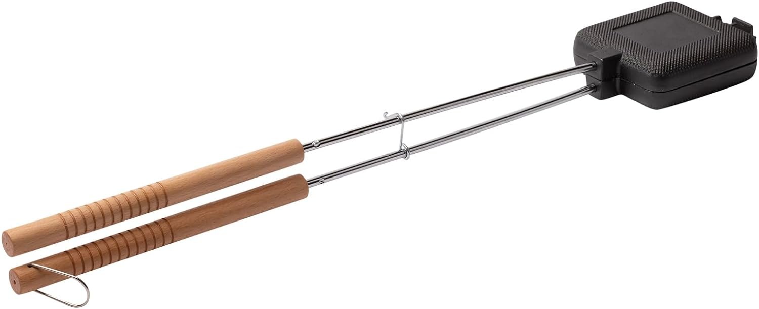 Peakway Supplies Sandwich Maker - Cast Iron Campfire Pie Cooker - Pre-Seasoned Square Press Pan - Pack of 2 - Withstands High Heat - Locks in Food Flavors Peakway Supplies Sandwich Maker - Cast Iron Campfire Pie Cooker - Pre-Seasoned Square Press Pan - Pack of 2 - Withstands High Heat - Locks in Food Flavors