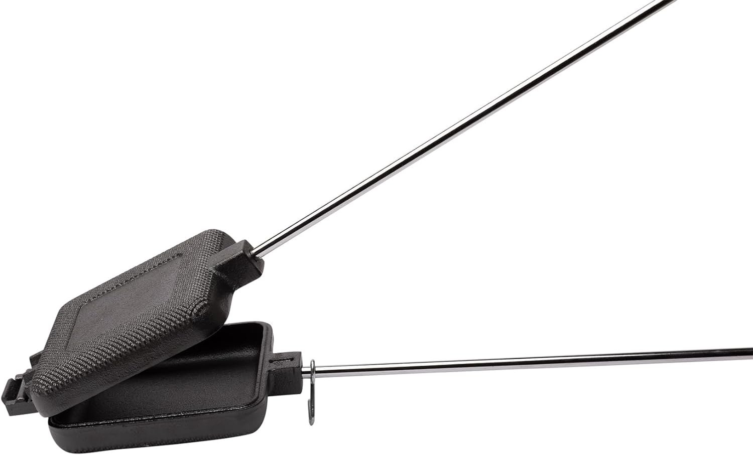 Peakway Supplies Sandwich Maker - Cast Iron Campfire Pie Cooker - Pre-Seasoned Square Press Pan - Pack of 2 - Withstands High Heat - Locks in Food Flavors Peakway Supplies Sandwich Maker - Cast Iron Campfire Pie Cooker - Pre-Seasoned Square Press Pan - Pack of 2 - Withstands High Heat - Locks in Food Flavors