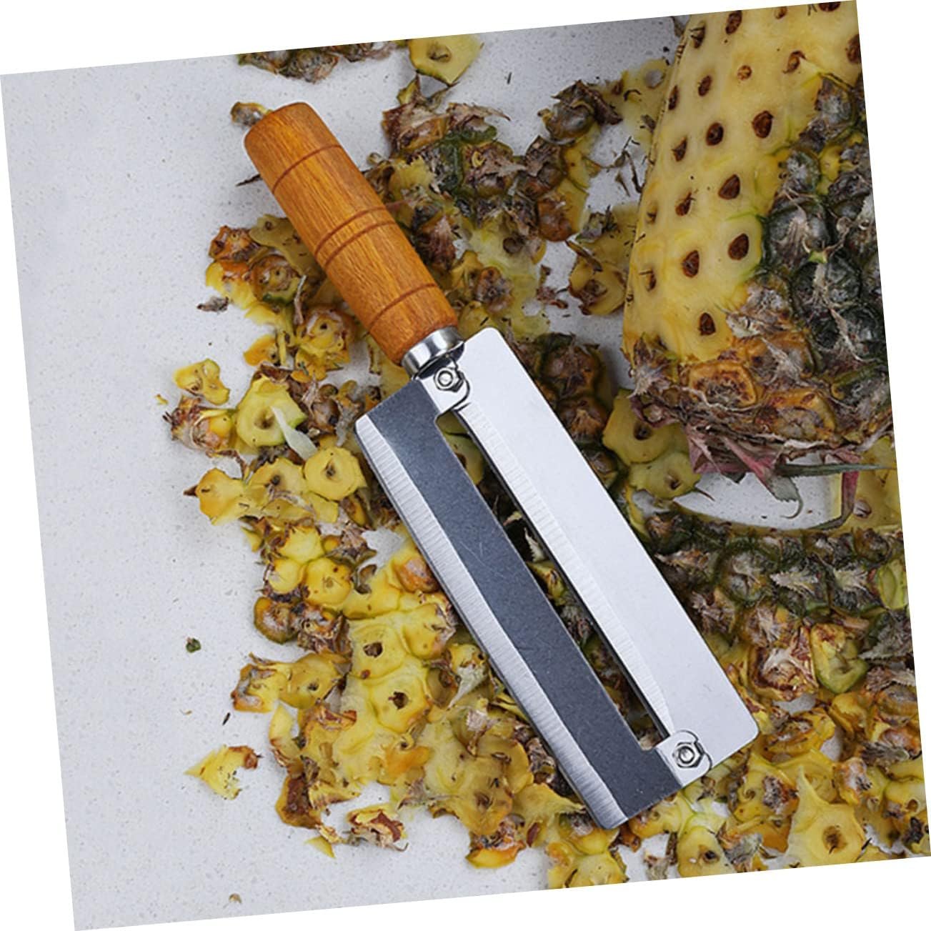 Pineapple Peeler Sugarcane Peeler Vegetable Peeler Pineapple Peel Remover Pineapple Cutter Vegetable Cutters Paring Tool for Kitchen Commercial Sugar Cane Metal