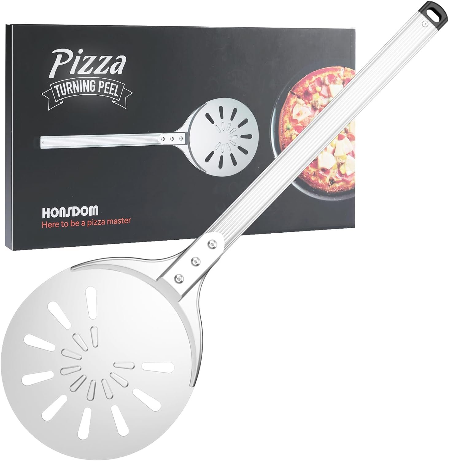 pizza-turning-peel-8-inch-pizza-peel-turner-spinner-long-handle-perforated-aluminum-pizza-peel-with-silicone-hook-pizza- - Cooking Appliance World
