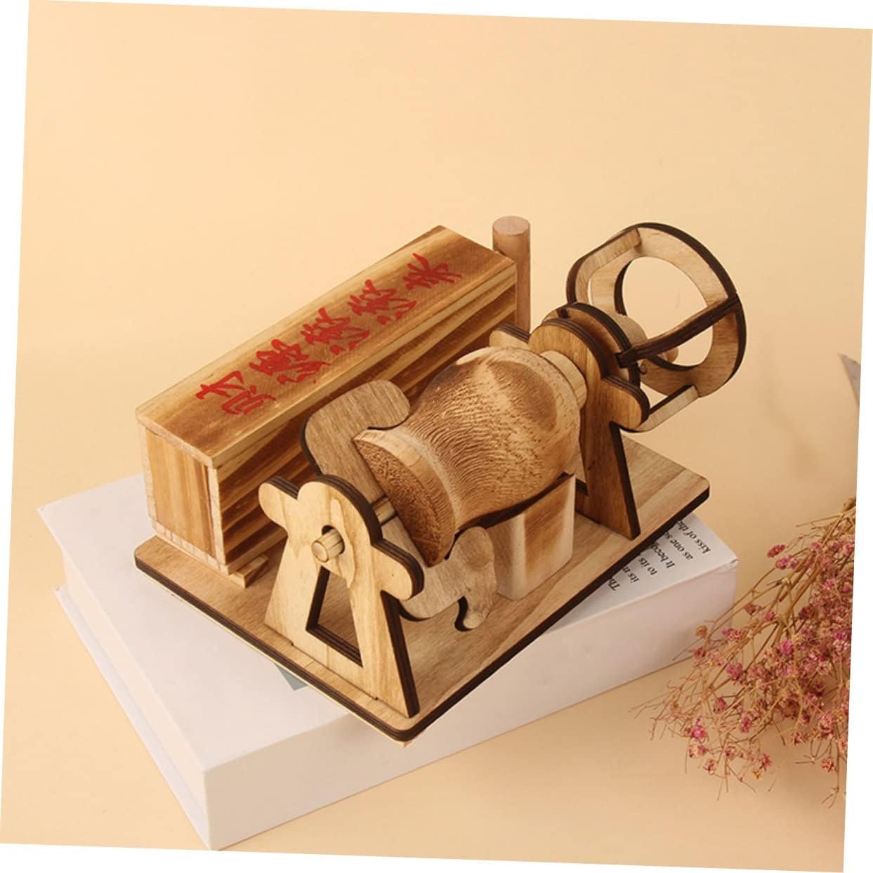 popcorn-machine-model-wooden-popcorn-machine-ornament-vintage-popcorn-maker-decoration-home-decor-vintage-decor-wood-dec - Cooking Appliance World