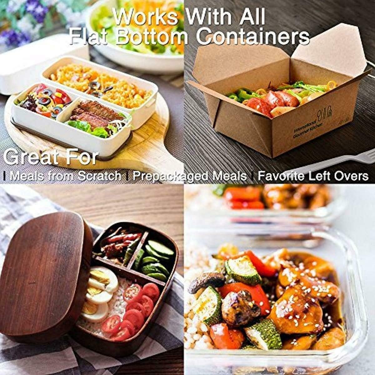 Portable Oven 12V Car Food Warmer Large Electric Lunch Box Personal Microwave Reheating  Raw Food Cooking in Car, Truck, Travel, Camping, Office,Work(Black)