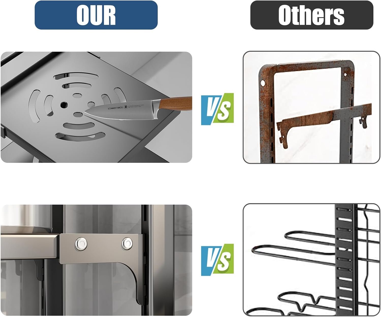 Pot Rack Organizers:CASONNIK 7-Tier Adjustable Heavy Duty Pan Organizer Rack for Cabinet ,Multiple Use Modes,Pot Rack Pan Rack for Kitchen Counter and Cabinet Pot Rack Organizers:CASONNIK 7-Tier Adjustable Heavy Duty Pan Organizer Rack for Cabinet ,Multiple Use Modes,Pot Rack Pan Rack for Kitchen Counter and Cabinet