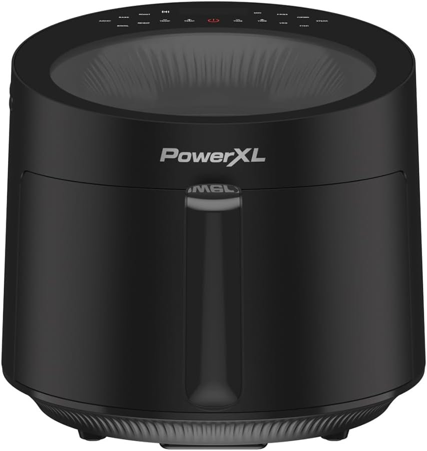 PowerXL LUMINEX 5.3 QT Radiant Light Air Fryer, Heats to 400°F in 2.4 Seconds, Auto Shut-off, 12 Quick-Touch Presets, Glass Skylight Window PowerXL LUMINEX 5.3 QT Radiant Light Air Fryer, Heats to 400°F in 2.4 Seconds, Auto Shut-off, 12 Quick-Touch Presets, Glass Skylight Window