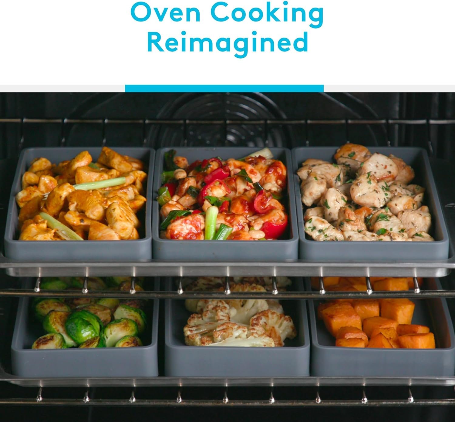 Prepd Cheat Sheets - Original Sheet Pan Dividers For Oven Cooking  Meal Prep - Nonstick, Oven Safe  Freezer-Friendly - 4 Cheat Sheets Silicone Baking Trays