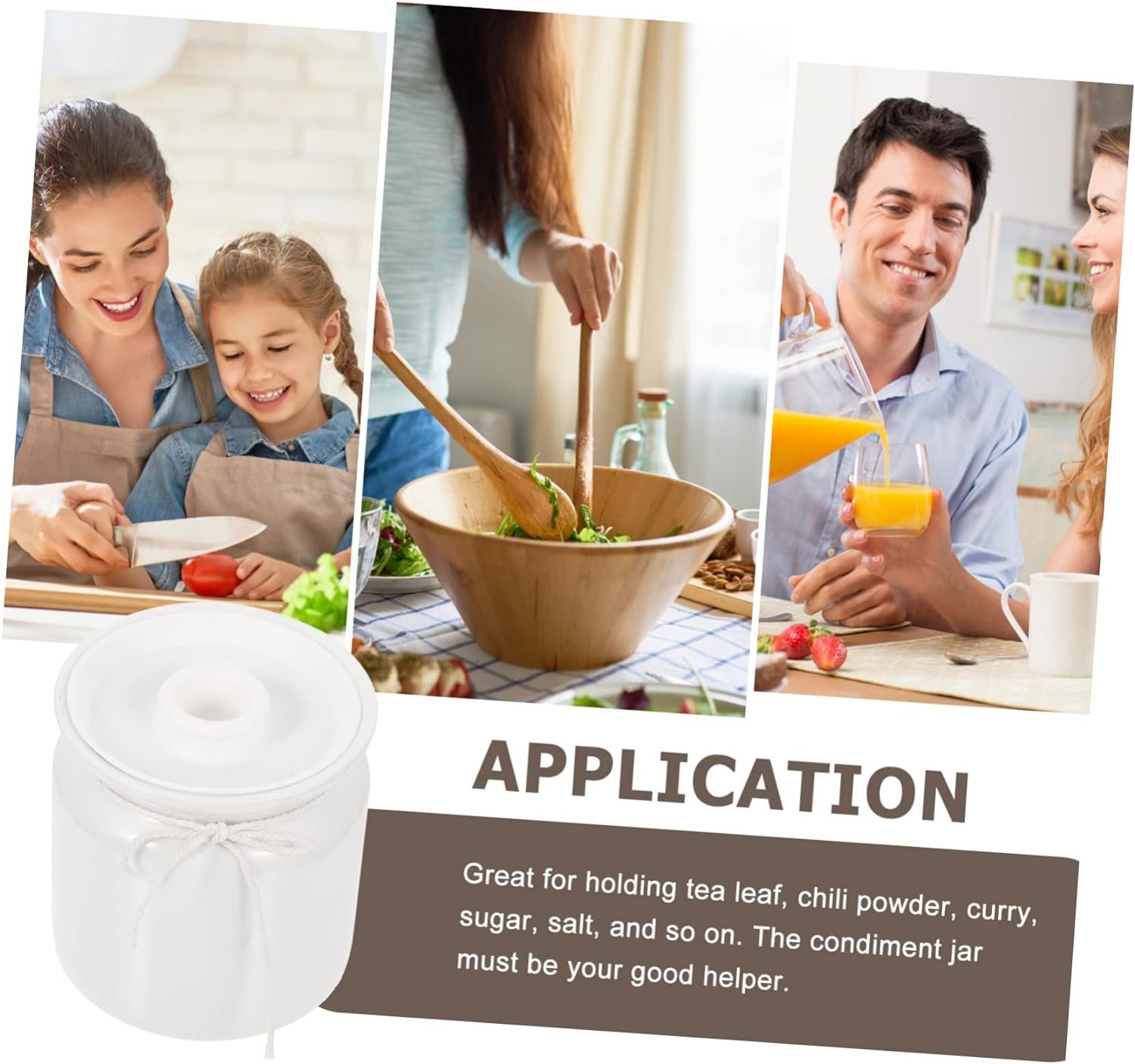 PRETYZOOM 2pcs Ceramic Lard Jar Condiment Container Ceramic Tea Canister Coffee Canister Condiment Bottle Grease Container Salt Pepper Pot Sauce Can White Ceramics Oil Storage Tank
