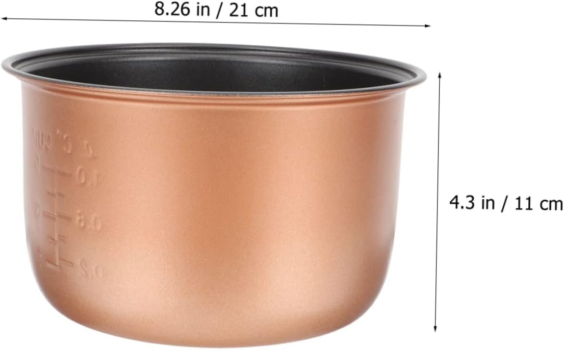 PRETYZOOM 2pcs Rice Cooker Liner Non-stick Inner Pot Electric Cooker Pot Cookware Rice Inner Tank Stainless Steel Containers Aroma Rice Cooker Non Stick Pan Aluminum Alloy Indoor