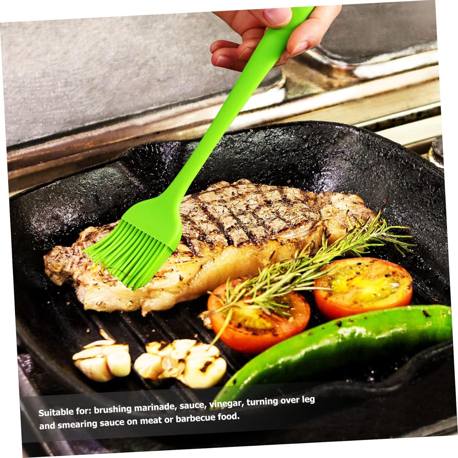 PRETYZOOM 6pcs Oil Brush Kitchen Brush Bbq Pastry Brush Meat Grilling Brush Portable Grill Cooking Brush Pride Cape Grill Basting Brush Baking Brush Baking Tools Small