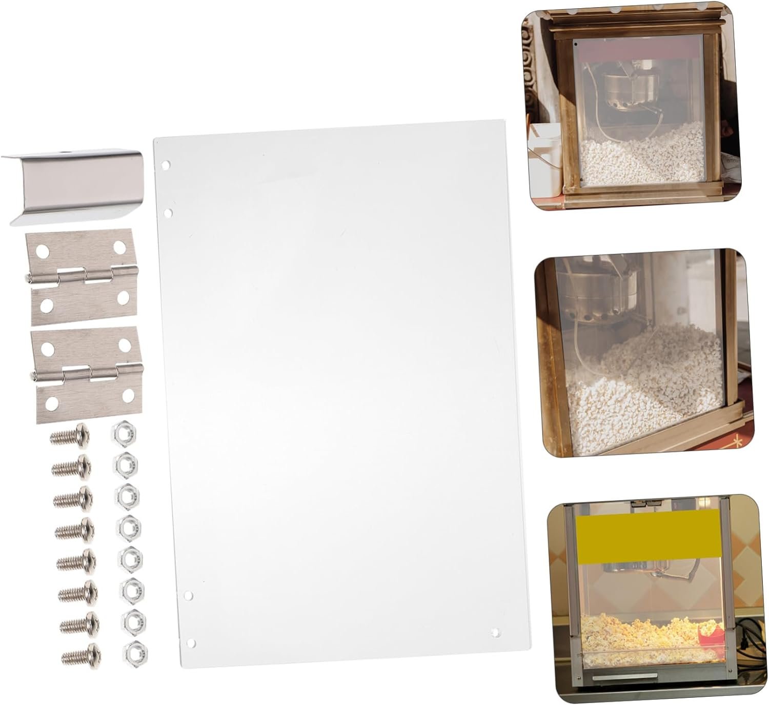 PRETYZOOM Popcorn Machine Baffle Replacement Baffle Popcorn Maker Panel Popcorn Machine Panel Popcorn Machine Protector Panel Protective Baffle Dedicated Component White Pvc PRETYZOOM Popcorn Machine Baffle Replacement Baffle Popcorn Maker Panel Popcorn Machine Panel Popcorn Machine Protector Panel Protective Baffle Dedicated Component White Pvc