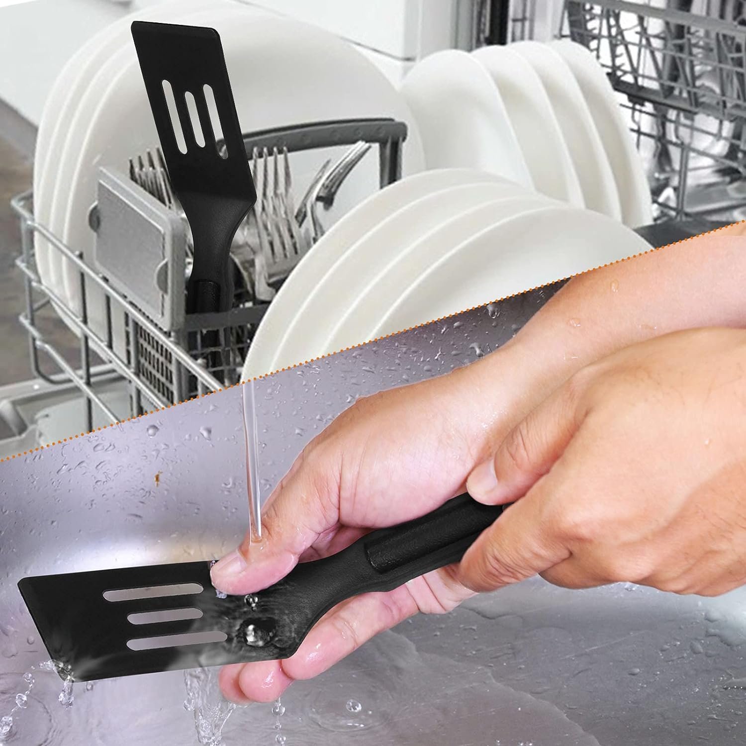 Professional Nylon Mini Spatula, Heat-Resistant Serving Spatula for Nonstick Pans, Durable Small Turner for Brownies, Fried Eggs, Cakes, Lasagna or Cookie, Pie etc. Professional Nylon Mini Spatula, Heat-Resistant Serving Spatula for Nonstick Pans, Durable Small Turner for Brownies, Fried Eggs, Cakes, Lasagna or Cookie, Pie etc.