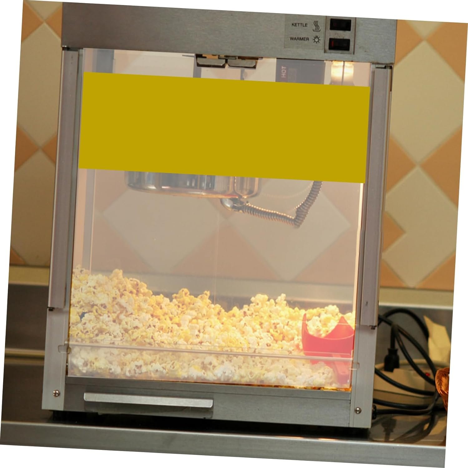 Protective Baffle Automatic Popcorn Machine Baffle Clear Panel Household Popcorn Maker Panel Popcorn Machine Door Panel Popcorn Machine Panel Accessories White Commercial Pvc