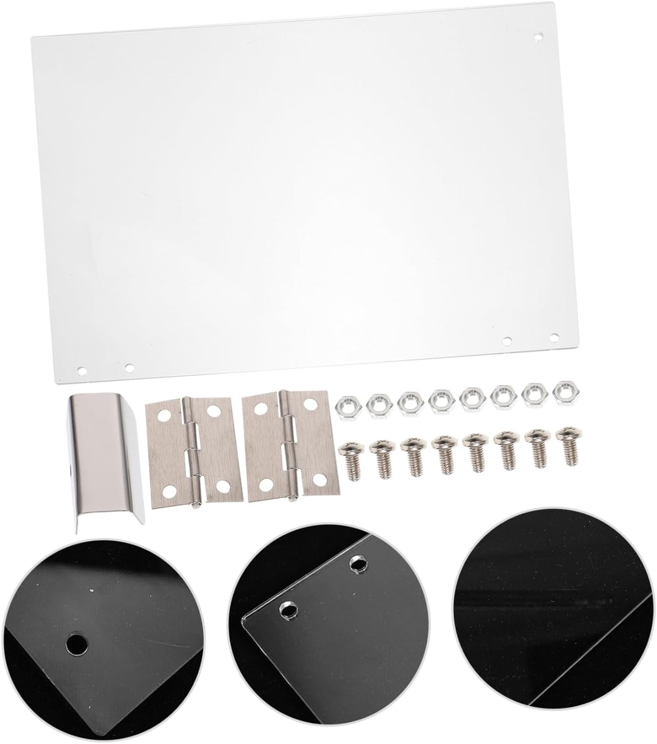 Protective Baffle Automatic Popcorn Machine Baffle Clear Panel Household Popcorn Maker Panel Popcorn Machine Door Panel Popcorn Machine Panel Accessories White Commercial Pvc