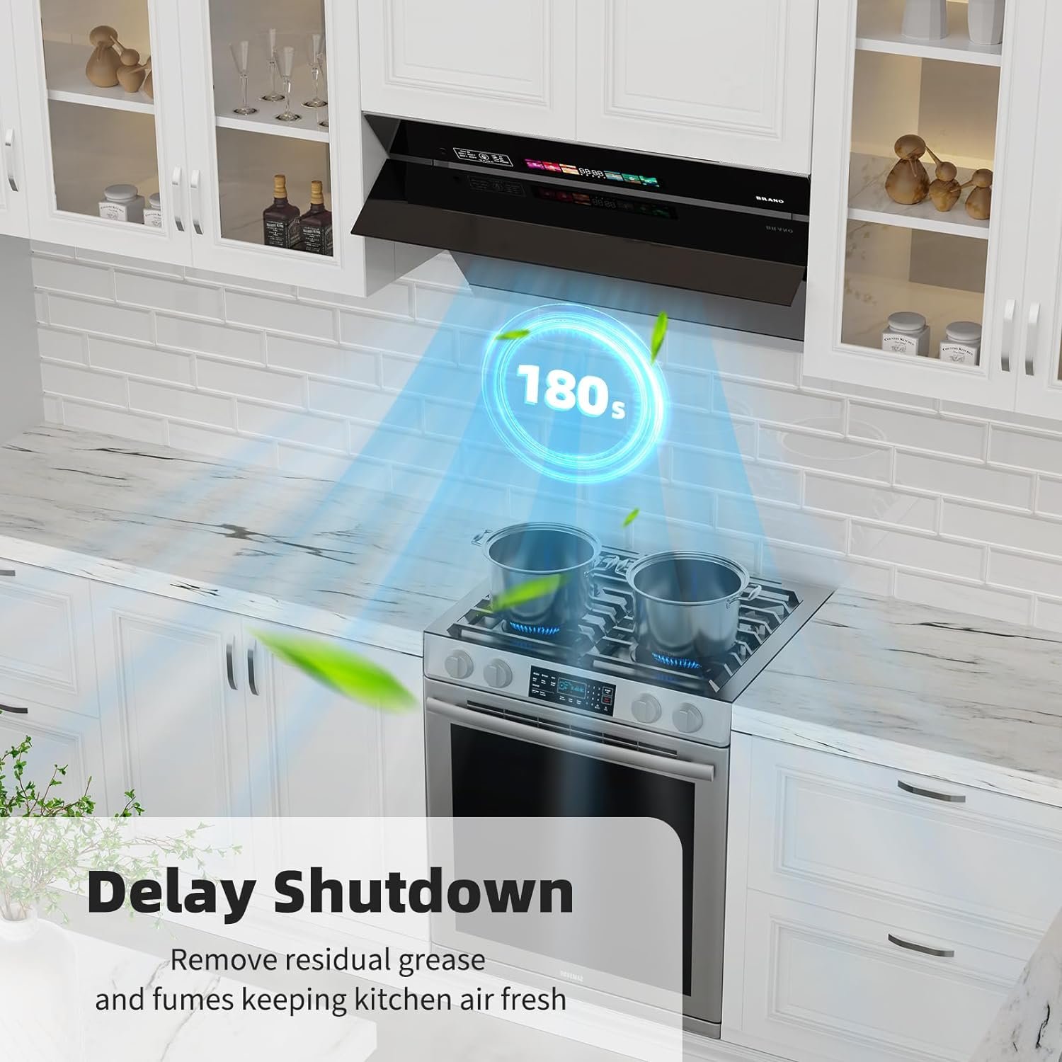 Range Hood 30 inch with 900CFM, Voice/Gesture Sensing/Touch Control Panel, Unique Side-Draft Design for Under Cabinet Modern Kitchen Hood, Ducted/Ductless Convertible Range Hood 30 inch with 900CFM, Voice/Gesture Sensing/Touch Control Panel, Unique Side-Draft Design for Under Cabinet Modern Kitchen Hood, Ducted/Ductless Convertible