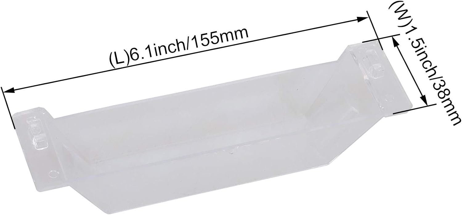 RDEXP Transparent Rectangle Range Hood Oil Collection Grease Cup with Hook 15.5x3.8cm