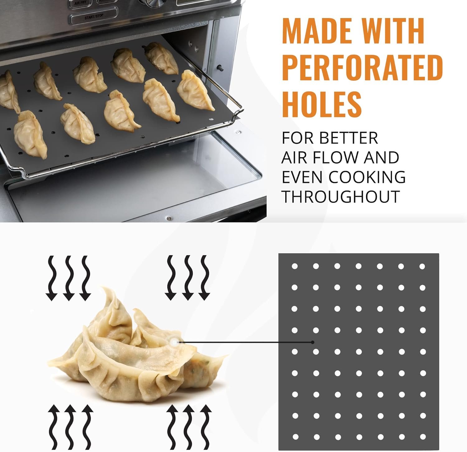 Reusable Liners for Toaster Oven Air Fryer 12 x 13 Accessories Compatible with Emeril Lagasse, Kitchenaid, Cuisinart, Black  Decker, Breville + More, Liner Protectors for Oven Trays and Racks