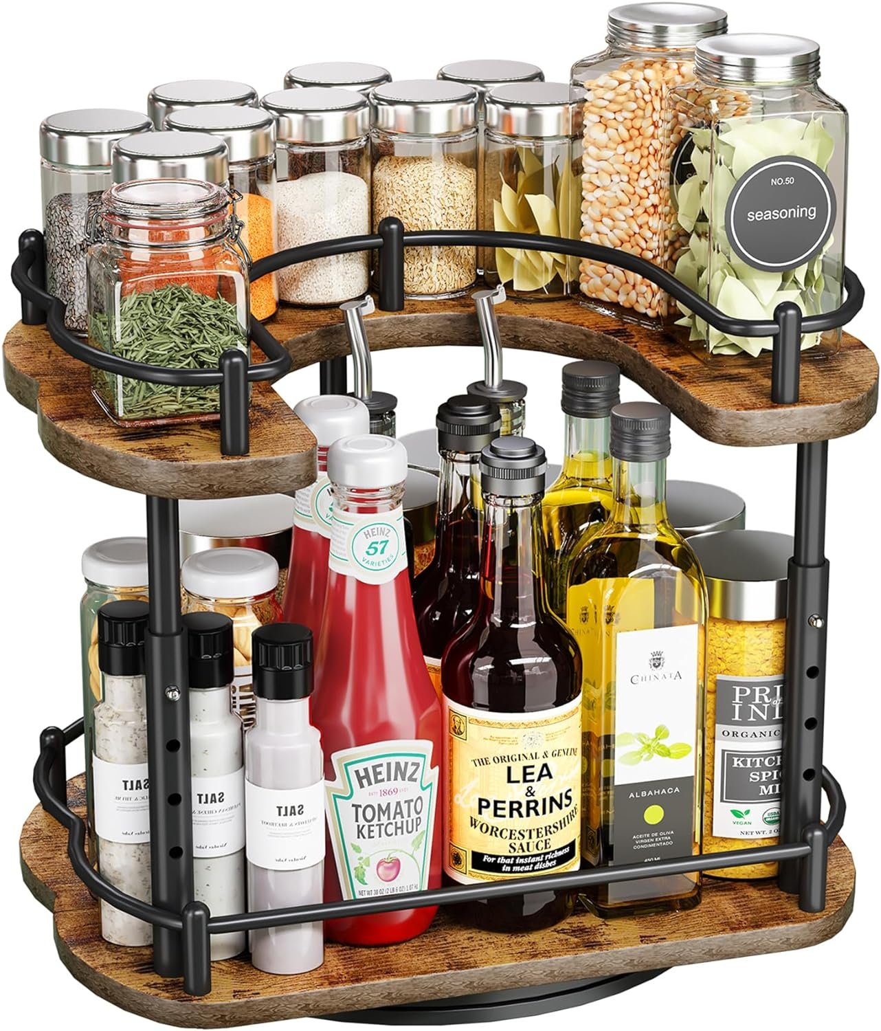 Revolving Spice Rack Organizer Wood Review post thumbnail image