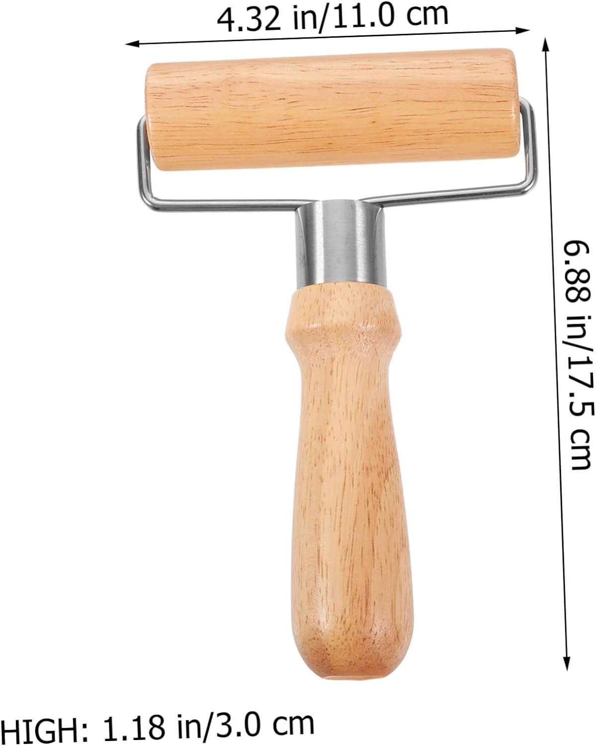 Rolling Pin Biscuit Wood Dough