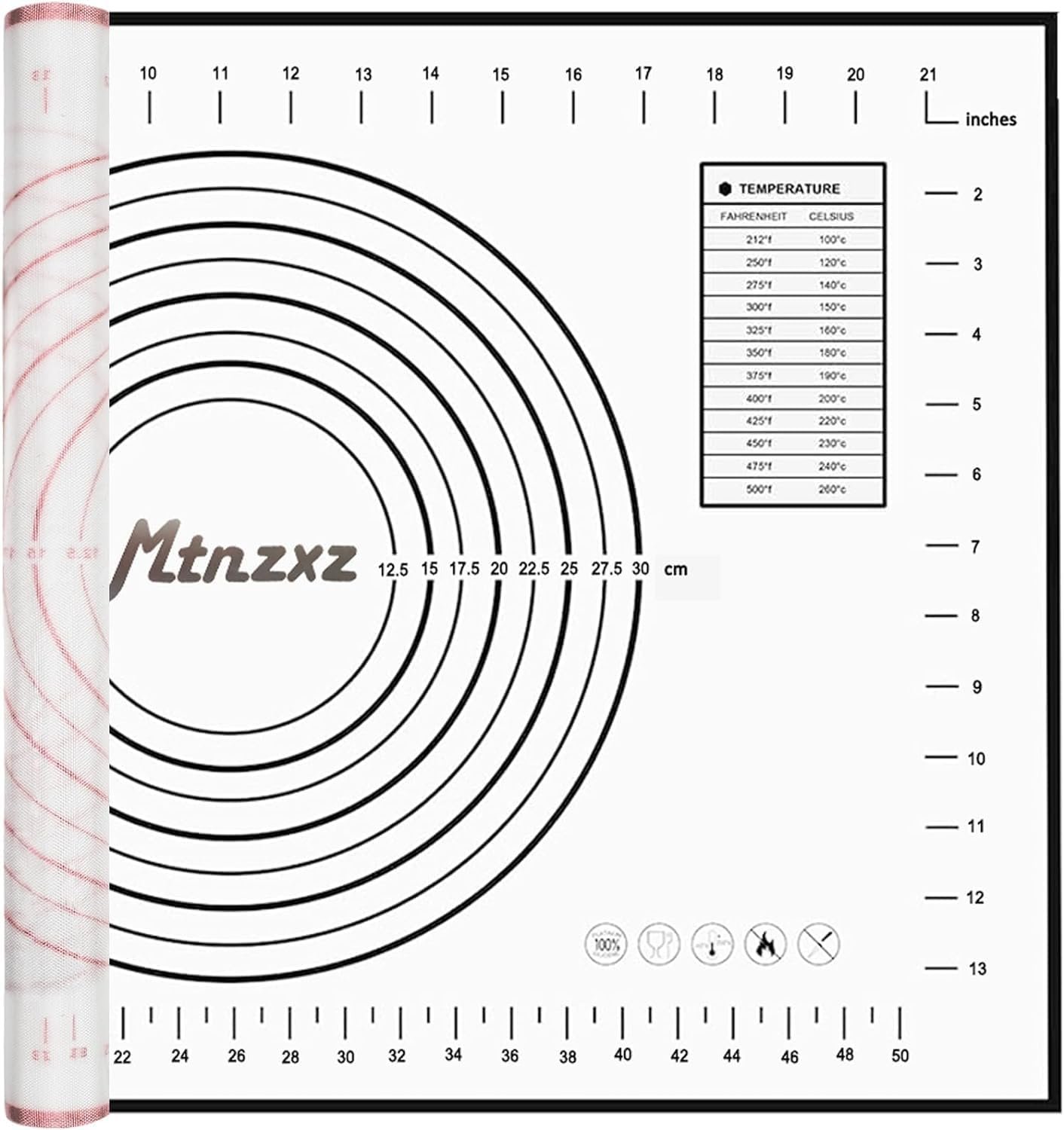 Rolling Pins and Silicone Baking Pastry Mat Set, Stainless Steel Dough Roller, Rolling Pin with Adjustable Thickness Rings, for Baking Dough, Pizza, Pie Crust, Pastries, Pasta, Cookies (Black Mat) Rolling Pins and Silicone Baking Pastry Mat Set, Stainless Steel Dough Roller, Rolling Pin with Adjustable Thickness Rings, for Baking Dough, Pizza, Pie Crust, Pastries, Pasta, Cookies (Black Mat)