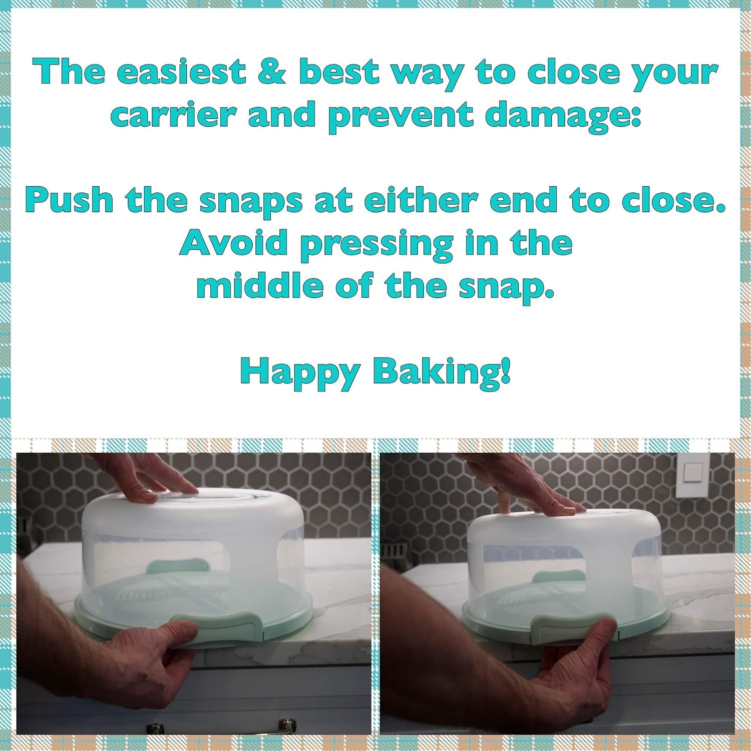 Round Cake Carrier Two Sided Cake Holder Serves as Five Section Serving Tray, Portable Cake Stand Fits 10 inch Cake, Cake Box Comes with Handle, Cake Container Holds Pies (Green) Round Cake Carrier Two Sided Cake Holder Serves as Five Section Serving Tray, Portable Cake Stand Fits 10 inch Cake, Cake Box Comes with Handle, Cake Container Holds Pies (Green)