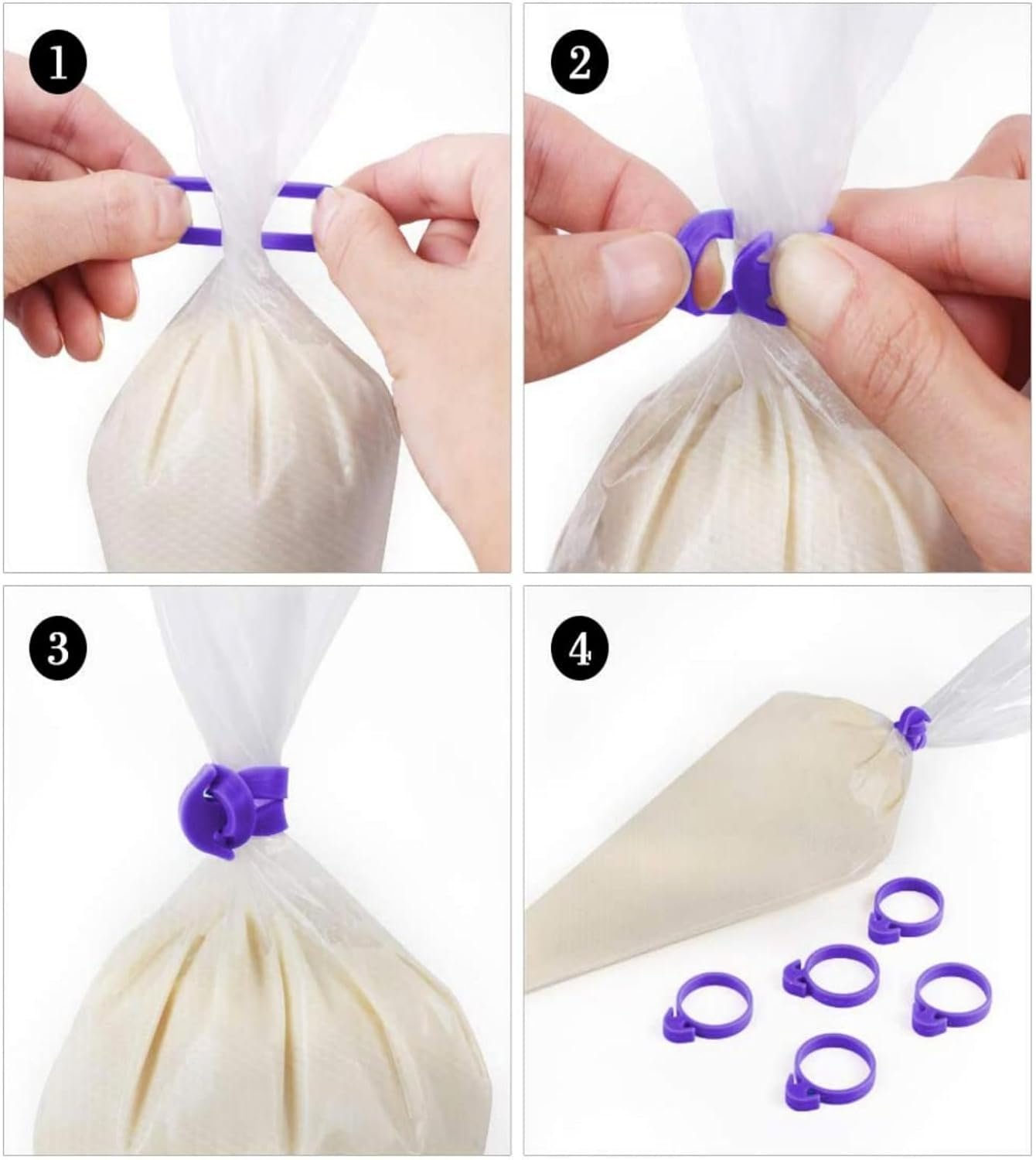 RUISENLAI 260pcs Cake Pan Set for Baking + Cake Decorating Supplies: 3 Round Non Stick Springform Pan Set (4, 7, 9 inches), Icing Tips, disposable piping bags – with 60 Pcs Parchment Paper Liners RUISENLAI 260pcs Cake Pan Set for Baking + Cake Decorating Supplies: 3 Round Non Stick Springform Pan Set (4, 7, 9 inches), Icing Tips, disposable piping bags – with 60 Pcs Parchment Paper Liners