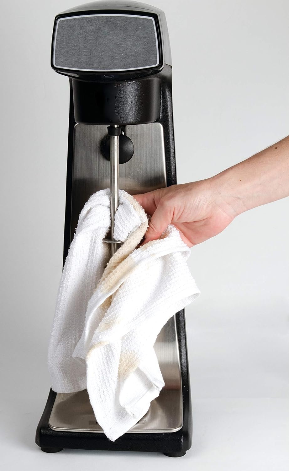 San Jamar KLC28C Kleen Spindle Mixer Sanitizing Cup, 4 Diameter x 7-3/4 Height