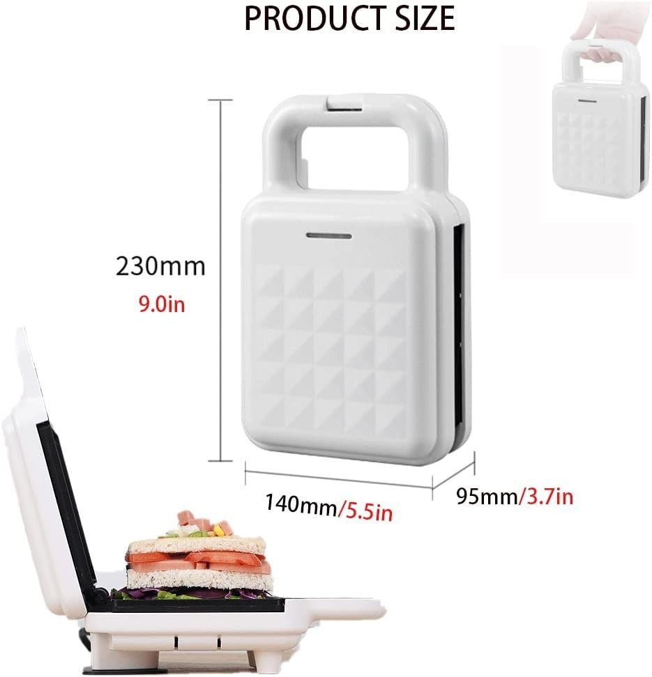 Sandwich Makers  Panini Presses Electric Breakfast Grilled Cheese Egg Bacon And Steak Toaster Maker 650W (Color : Red) Sandwich Makers  Panini Presses Electric Breakfast Grilled Cheese Egg Bacon And Steak Toaster Maker 650W (Color : Red)