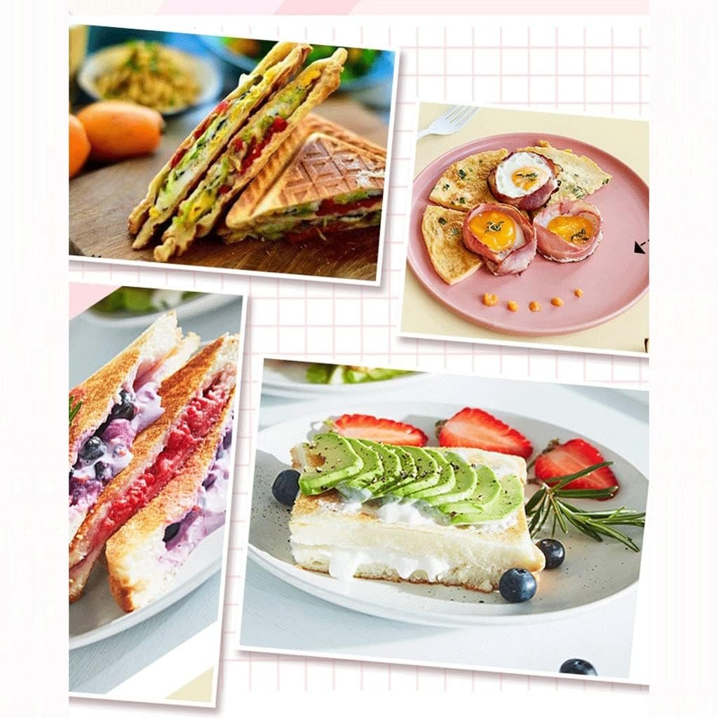 Sandwich Makers  Panini Presses Electric Breakfast Grilled Cheese Egg Bacon And Steak Toaster Maker 650W (Color : Red) Sandwich Makers  Panini Presses Electric Breakfast Grilled Cheese Egg Bacon And Steak Toaster Maker 650W (Color : Red)