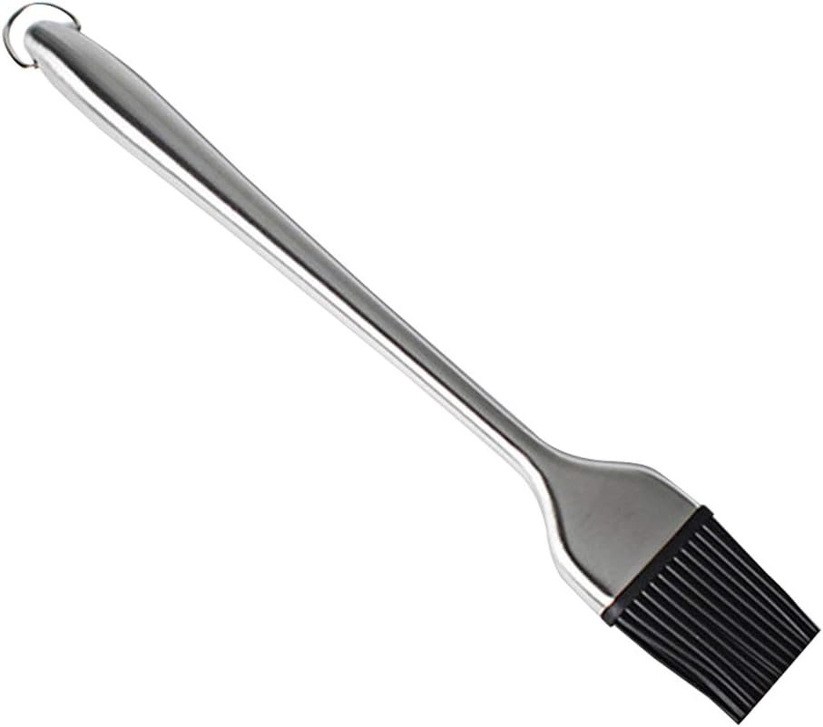 Sauce Basting Brush Barbecue BBQ Grill Pastry Brush Heat Resistant Baking Cooking Silicone Long Brush Stainless Steel Handles