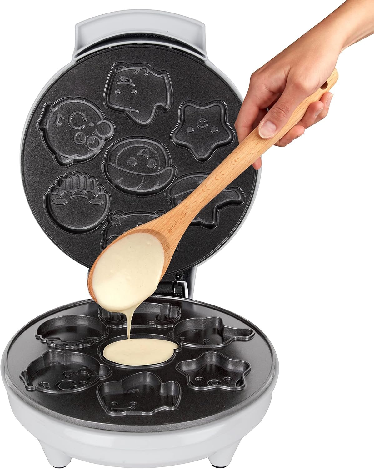 Sea Creature Mini Waffle Maker- Create 7 Different Ocean Animal Shapes in Minutes, Make Breakfast Fun and Cool for Kids  Adults w/ Novelty Aquatic Pancakes - Electric Non-Stick Waffler Iron, Fun Gift