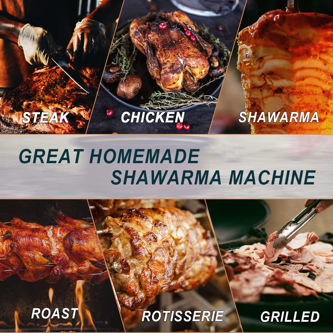 Shawarma Machine Doner Kebab Grill 110v Gyro Rotisserie Propane Gas Vertical Broiler with 2 Burners Stainless Steel Body for Restaurant Dinner Home Kitchen Shawarma Machine Doner Kebab Grill 110v Gyro Rotisserie Propane Gas Vertical Broiler with 2 Burners Stainless Steel Body for Restaurant Dinner Home Kitchen