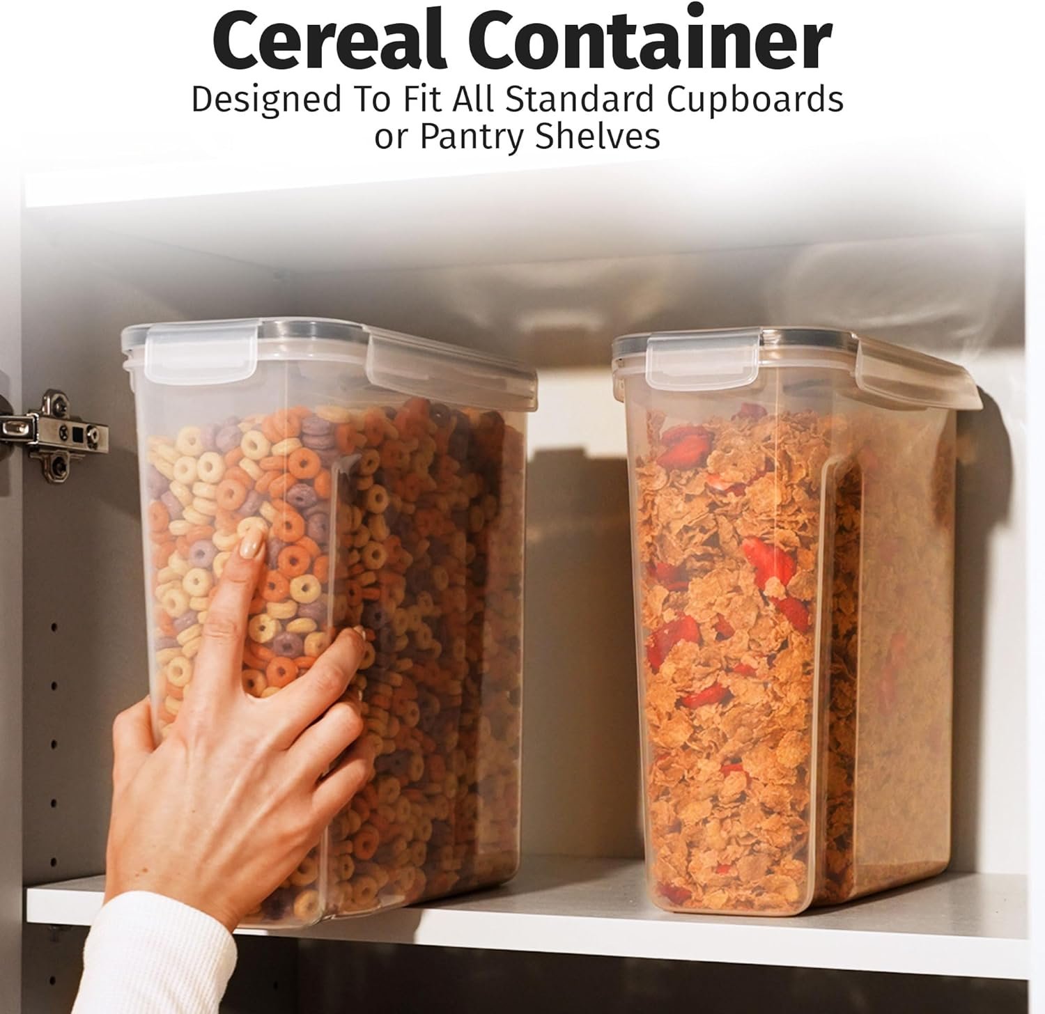 Shazo 2PC 6.3L /213OZ EXTRA Large Airtight Food Storage Cereal Containers for Bulk Food Storage BPA-Free Plastic Container with Labels  pen Pantry Organization and Canister for Rice, Pasta, Sugar  Shazo 2PC 6.3L /213OZ EXTRA Large Airtight Food Storage Cereal Containers for Bulk Food Storage BPA-Free Plastic Container with Labels  pen Pantry Organization and Canister for Rice, Pasta, Sugar