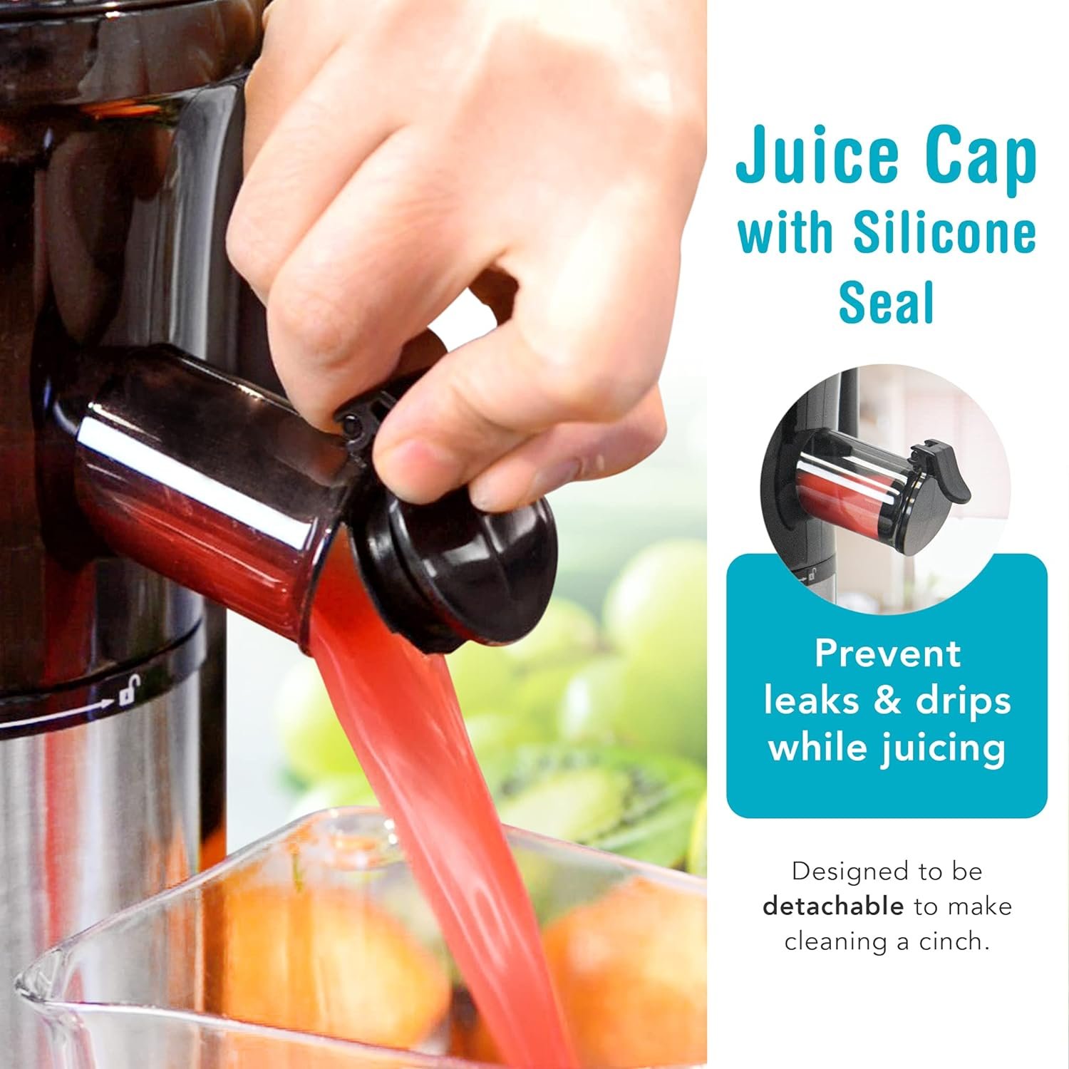 Shine Kitchen Co SJV-107-A Cold Press Slow Masticating Juicer, Stainless Steel Shine Kitchen Co SJV-107-A Cold Press Slow Masticating Juicer, Stainless Steel
