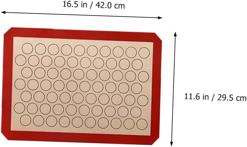 SHOWERORO Silicone Baking Mat Non Stick Cookie Mat Glass Bakeware Glass Oven Dish Non- Stick Pan Macaron Baking Mat Glass Baking Tray Silicone Pastry Mat Nonstick Fiber Mat