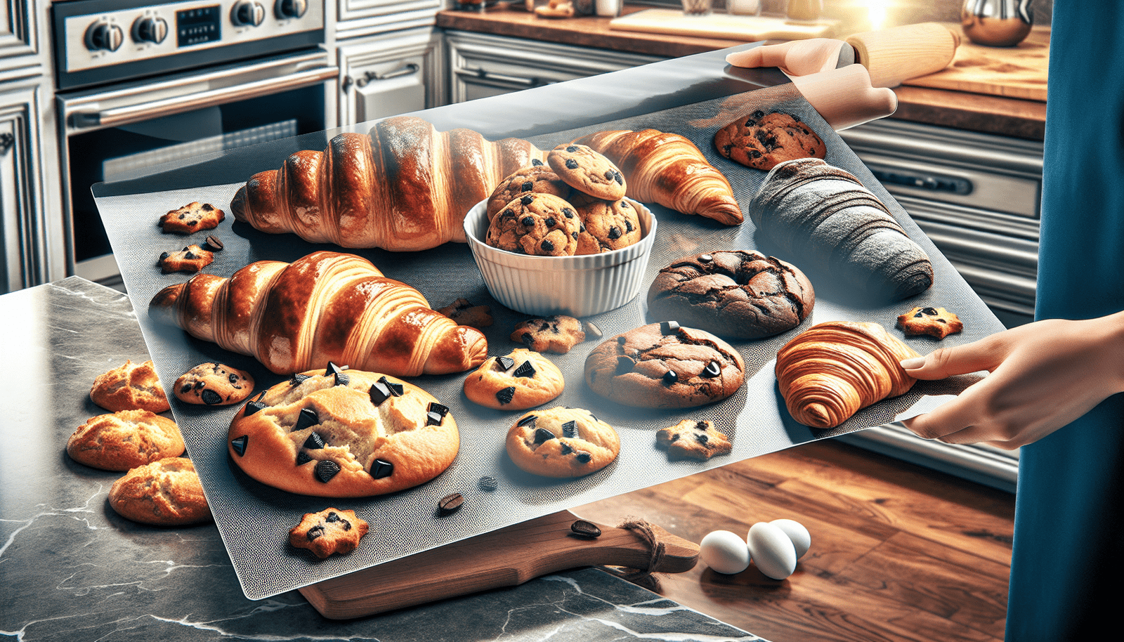 silicone-baking-mat-set-of-3-silicone-baking-mat-cookie-sheet-non-stick-baking-mat-easy-to-clean-and-reusable-oven-bakin - Cooking Appliance World