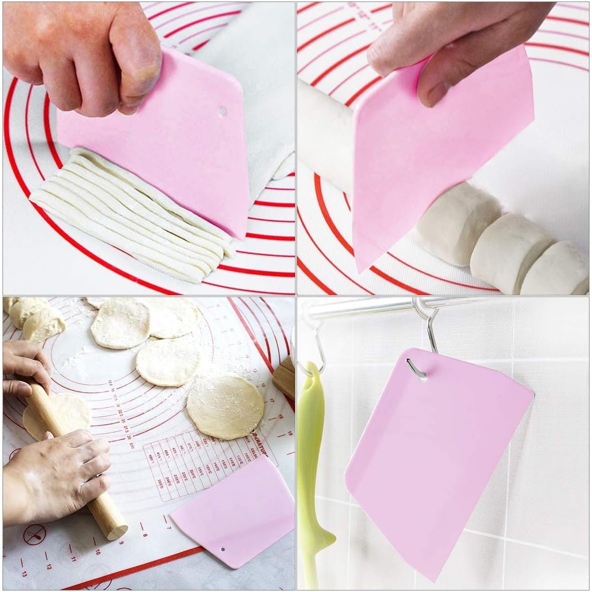 Silicone Pastry Mat Extra Large, 32 x 24 Non-stick Baking Mat with Measurement Kneading Board for Dough Rolling, Non-slip Counter Mat, Oven Liner, Fondant/Pie Crust Mat