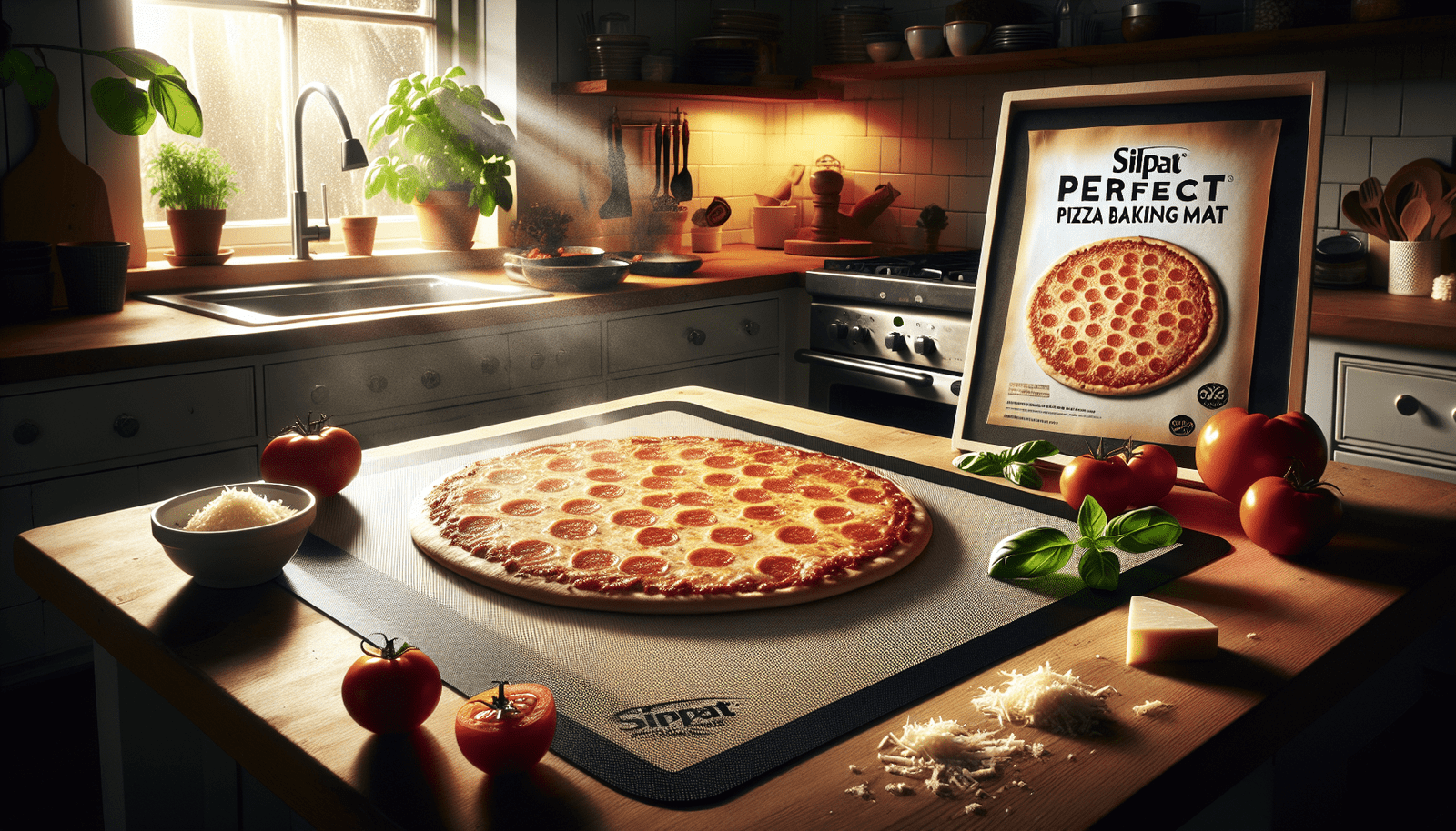 Silpat The Original Perfect Pizza Non-Stick Silicone Baking Mat, 12 Round, AH305-01