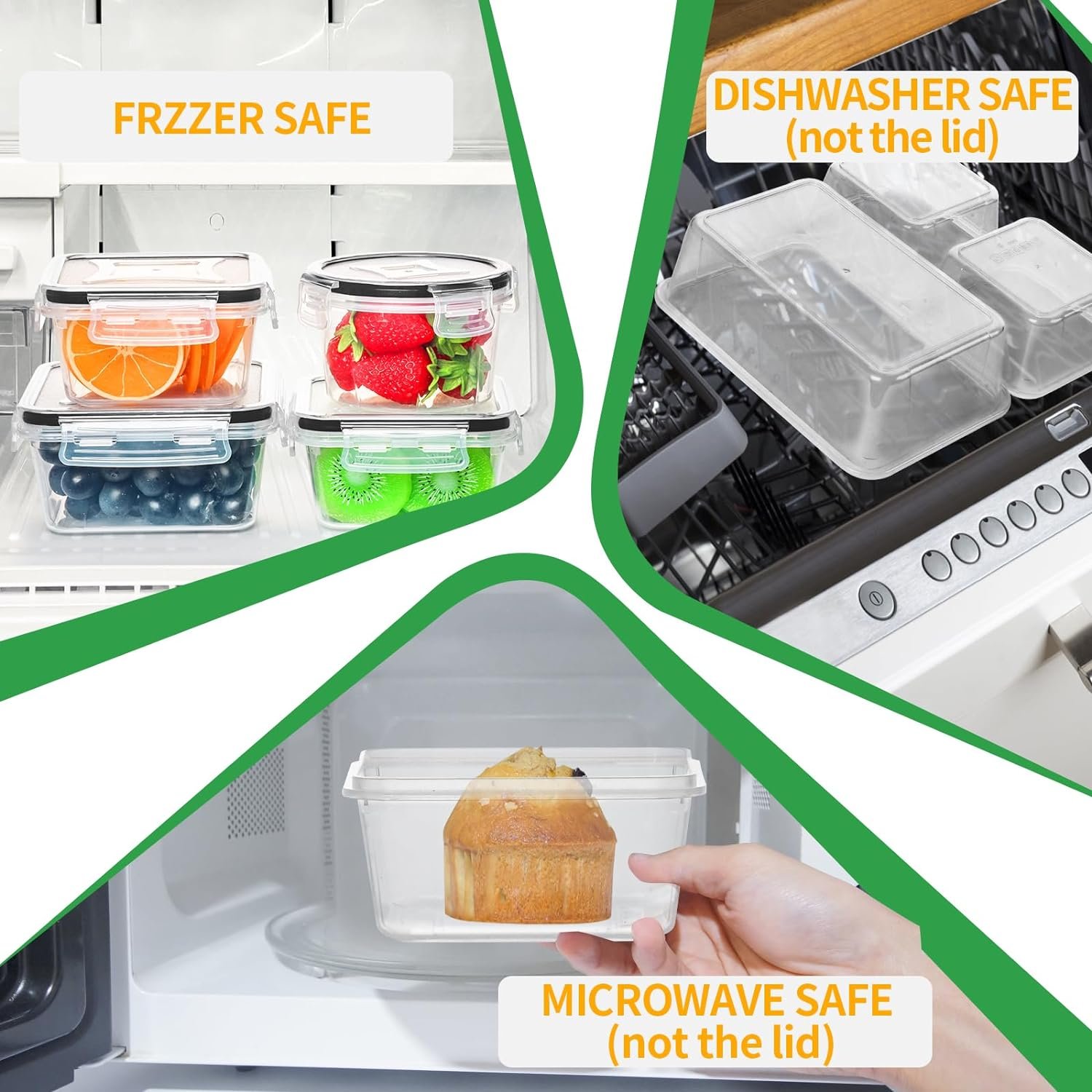 Skroam 12 Pack Airtight Food Storage Containers with Lids (6 Plastic Food Containers+6 Lids), BPA Free Kitchen Storage Containers for Pantry  Kitchen Organizer Storage, Fridge Containers, 20 Labels Skroam 12 Pack Airtight Food Storage Containers with Lids (6 Plastic Food Containers+6 Lids), BPA Free Kitchen Storage Containers for Pantry  Kitchen Organizer Storage, Fridge Containers, 20 Labels