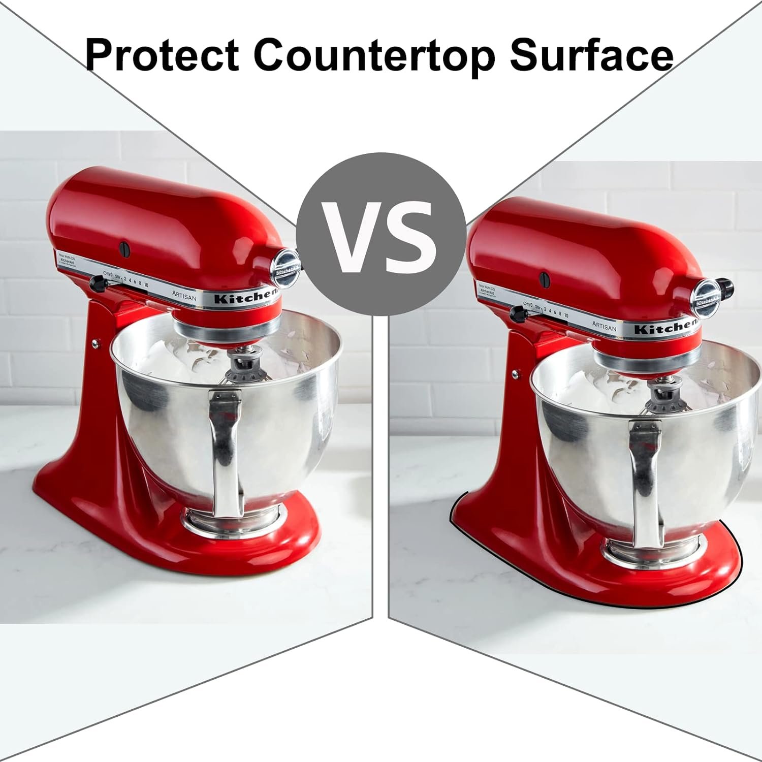 Sliding Mat for KitchenAid Stand Mixer - Mixer Slider Mat Kitchen Aid Mixer Accessories Compatible with KitchenAid 4.5-5 Qt Tilt-Head Stand Mixer