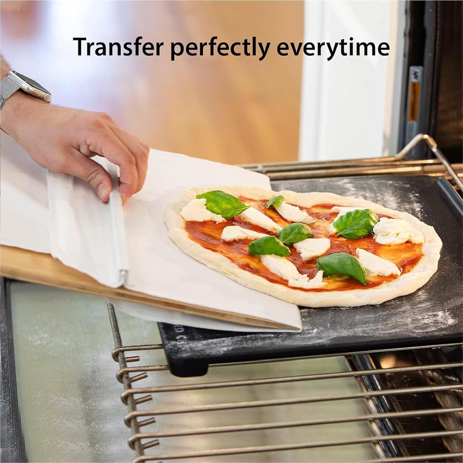 Sliding Pizza Peel, Pizza Peel, Pizza Pack, The Pizza Peel That Transfers Pizza Perfectl, Pizza Paddle with Handle, Pizza Spatula Paddle for Indoor  Outdoor Ovens. (2)