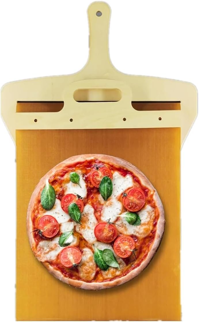 Sliding Pizza Peel, Pizza Peel, Pizza Pack, The Pizza Peel That Transfers Pizza Perfectl, Pizza Paddle with Handle, Pizza Spatula Paddle for Indoor  Outdoor Ovens. (2)