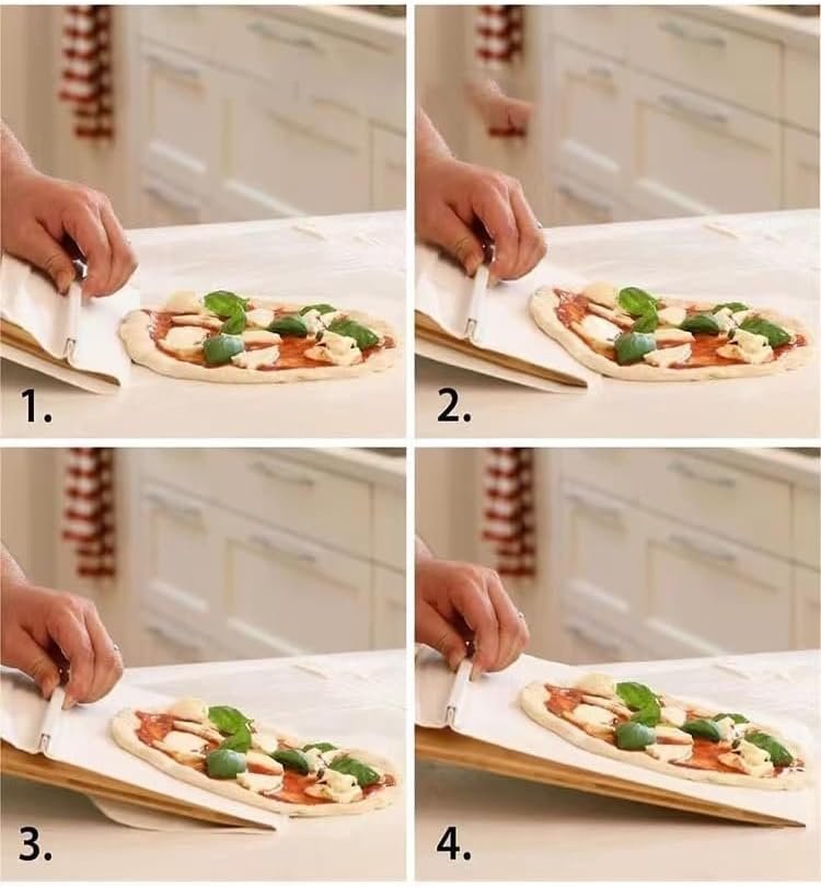 Sliding Pizza Peel,Seamless Pizza Transfers,Pala Pizza Scorrevole,Pizza Peel Shovel with Handle,Essential Pizza Oven Accessory for Indoor Outdoor Sliding Pizza Peel,Seamless Pizza Transfers,Pala Pizza Scorrevole,Pizza Peel Shovel with Handle,Essential Pizza Oven Accessory for Indoor Outdoor